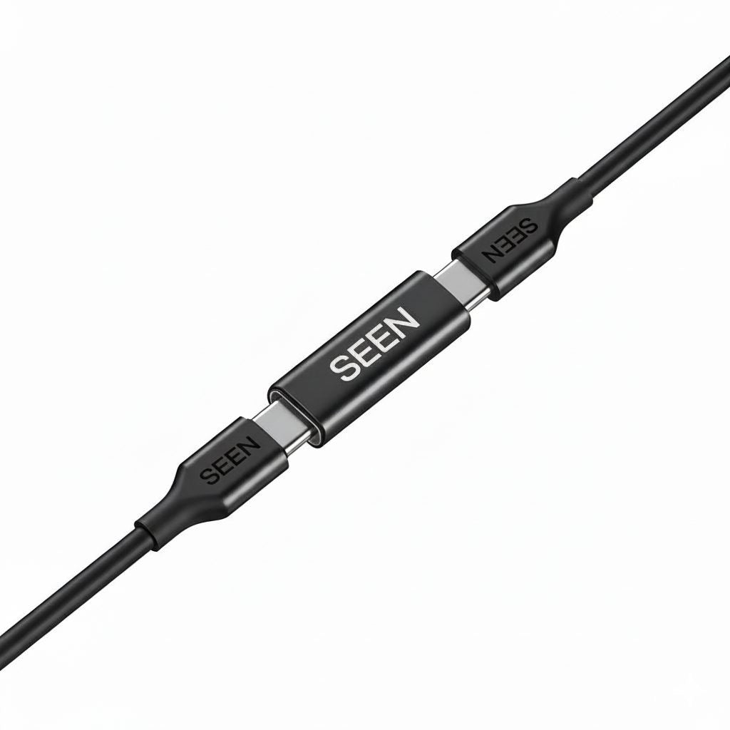 C to Lightning Cable (2M with Extender, Black)