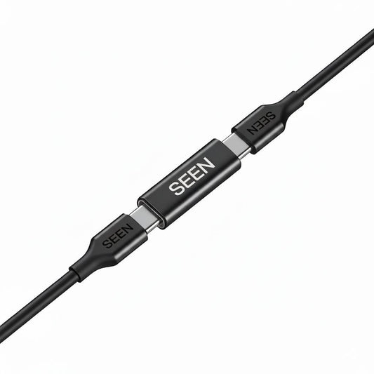 C to Lightning Cable (2M with Extender, Black)