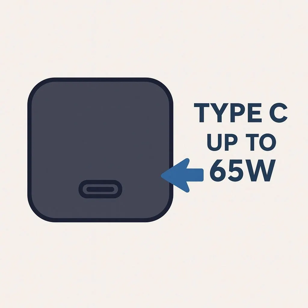 65W USB C UK Plug